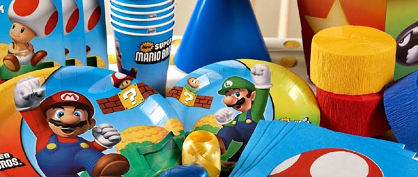 Super Mario Bros Party Supplies For Kids Birthday Party Themes