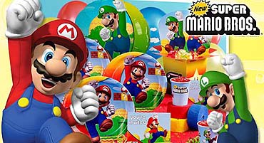 Super Mario Birthday Party Ideas on Super Mario Bros Party Supplies For Kids Birthday Party Themes