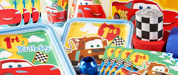 Disney Cars 1st Birthday Party Supplies