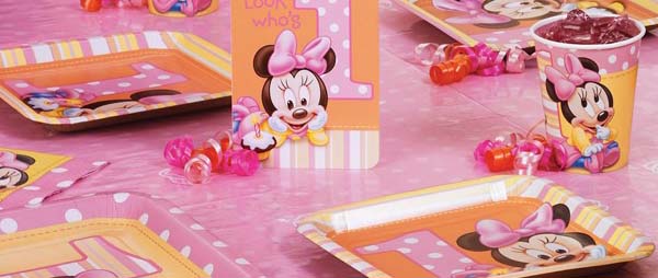 Minnie's 1st Birthday Party Supplies