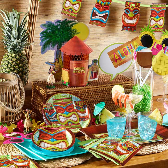 Tiki Time Party Supplies